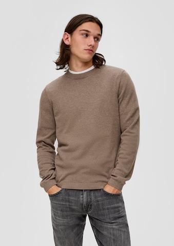 QS Pullover in Braun: predná strana