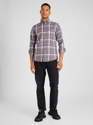bugatti Regular Fit Hemd in Lila