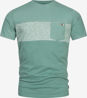 INDICODE JEANS Shirt 'INSprings' in Groen: voorkant