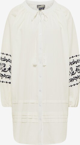 DreiMaster Vintage - Vestido en blanco: frente