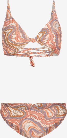 O'NEILL Bikini 'Charlotte Maoi' en gris / orange / orange clair / blanc cassé, Vue avec produit