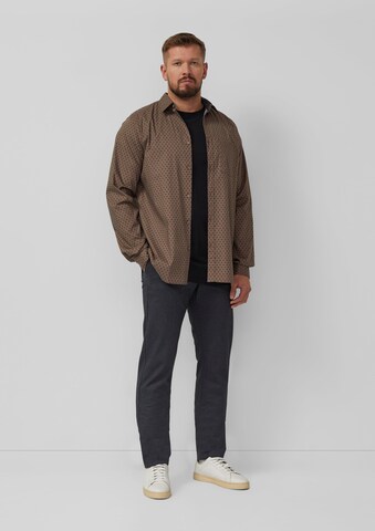 s.Oliver Regular fit Overhemd in Bruin