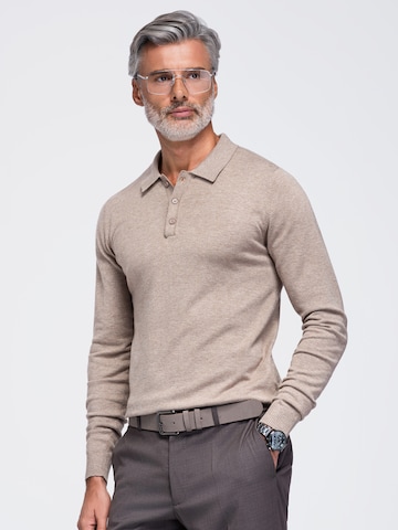 Ombre Shirt in Beige: front
