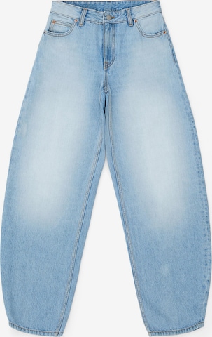 Dr. Denim Loosefit Jeans 'Nanci Mid Barrel Jeans' in Blauw: voorkant