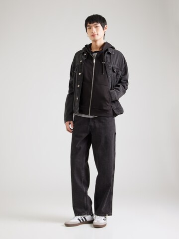 JACK & JONES Sweatjacke 'JWHVESTERBRO' in Schwarz