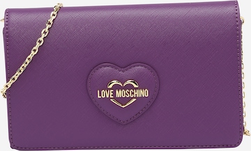 Love Moschino - Clutches 'Smart Daily' em roxo: frente