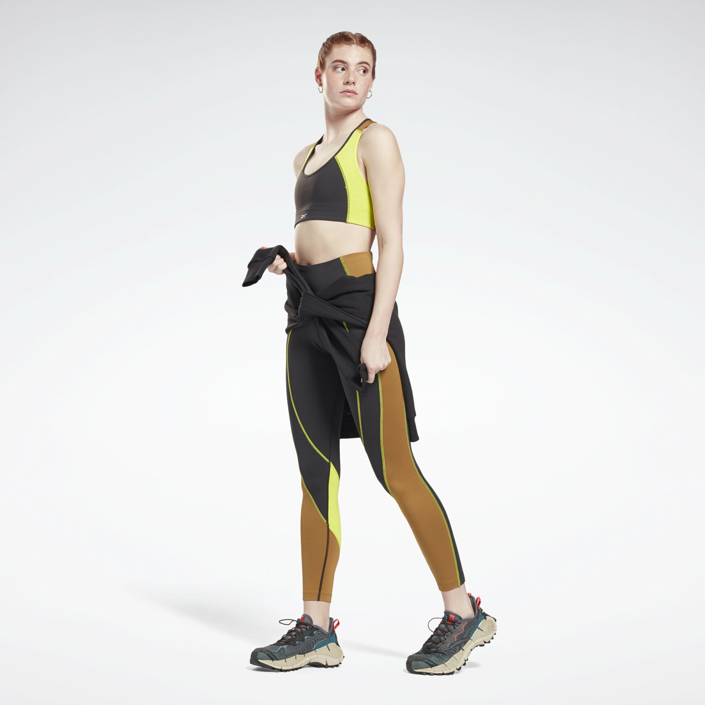 Reebok Sport Sport bh in Geel, Zwart | ABOUT YOU