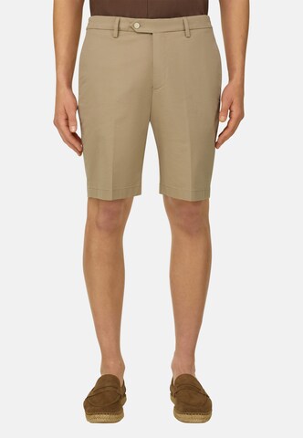 Boggi Milano - Slimfit Pantalón chino en marrón: frente