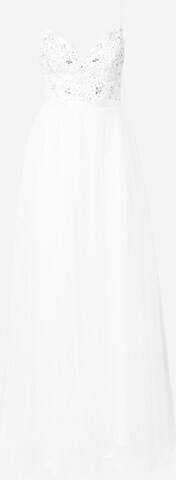 Laona Evening Dress in White: front