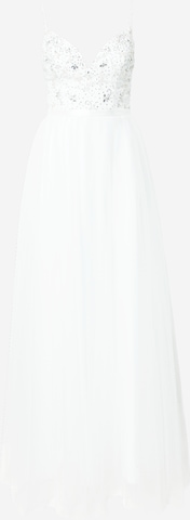 Laona Evening Dress in White: front