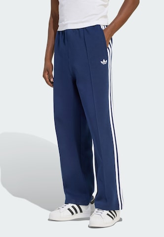 ADIDAS ORIGINALS Loose fit Trousers 'Adicolor Spacer' in Blue: front