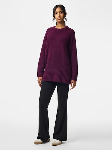 PIECES Sweater 'PCTINA' in Brown