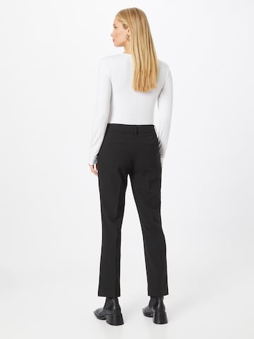 évasé Pantalon à plis 'Clara' FIVEUNITS en noir