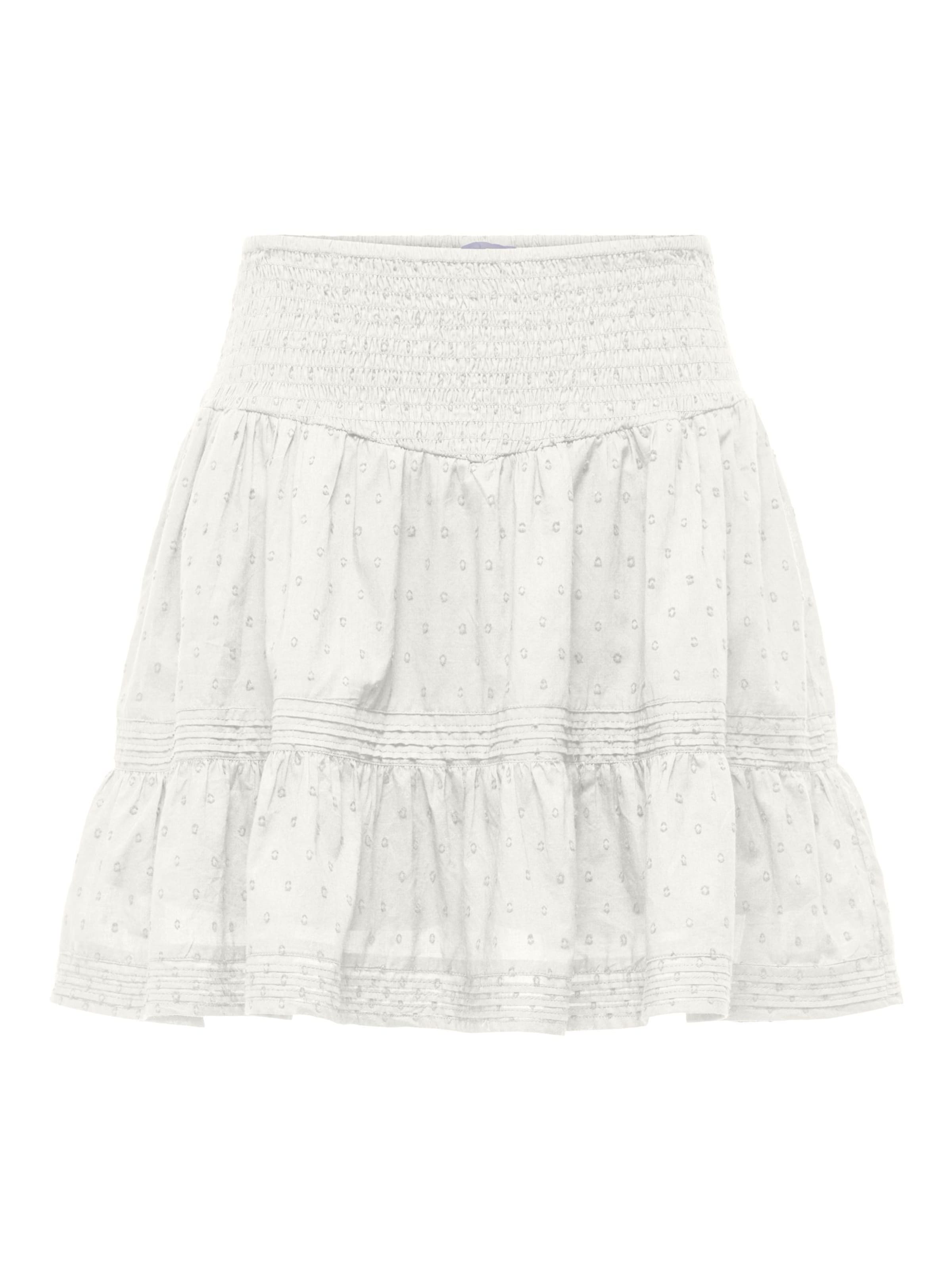 Jupe 'ONLKatti' ONLY en blanc : devant