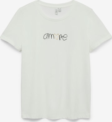 Vero Moda Girl T-Shirt 'VMIKAMI' in Weiß: Vorderseite