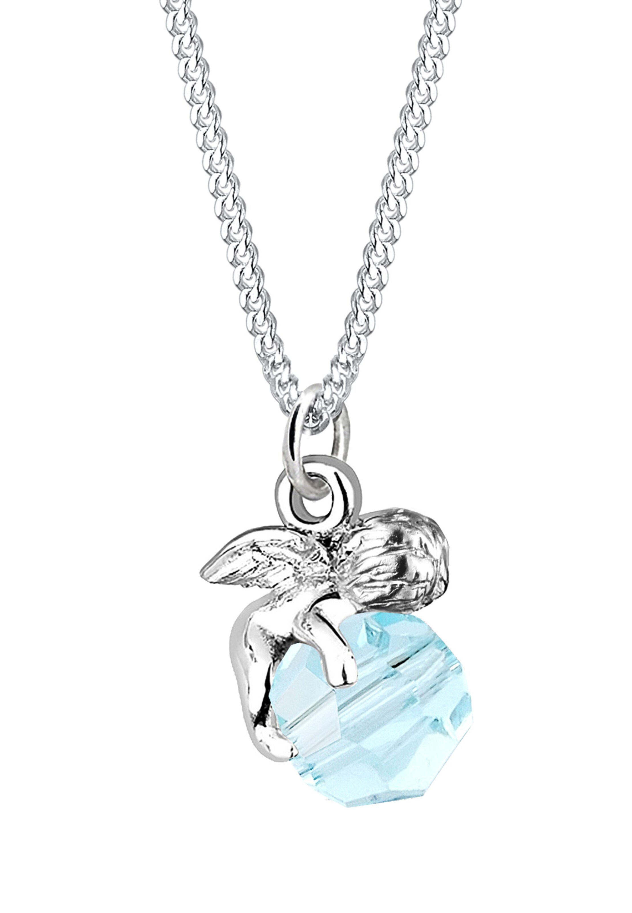 ELLI Ketting 'Engel' in Zilver