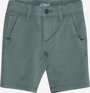 Slimfit Pantaloni de la s.Oliver pe verde: față