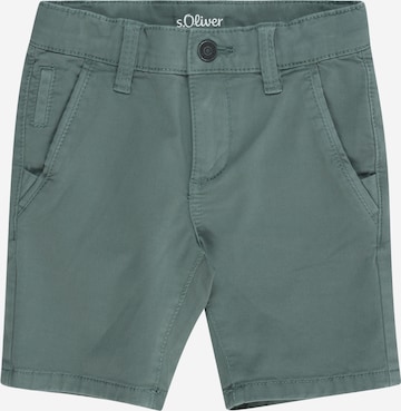 s.Oliver Slim fit Trousers in Green: front