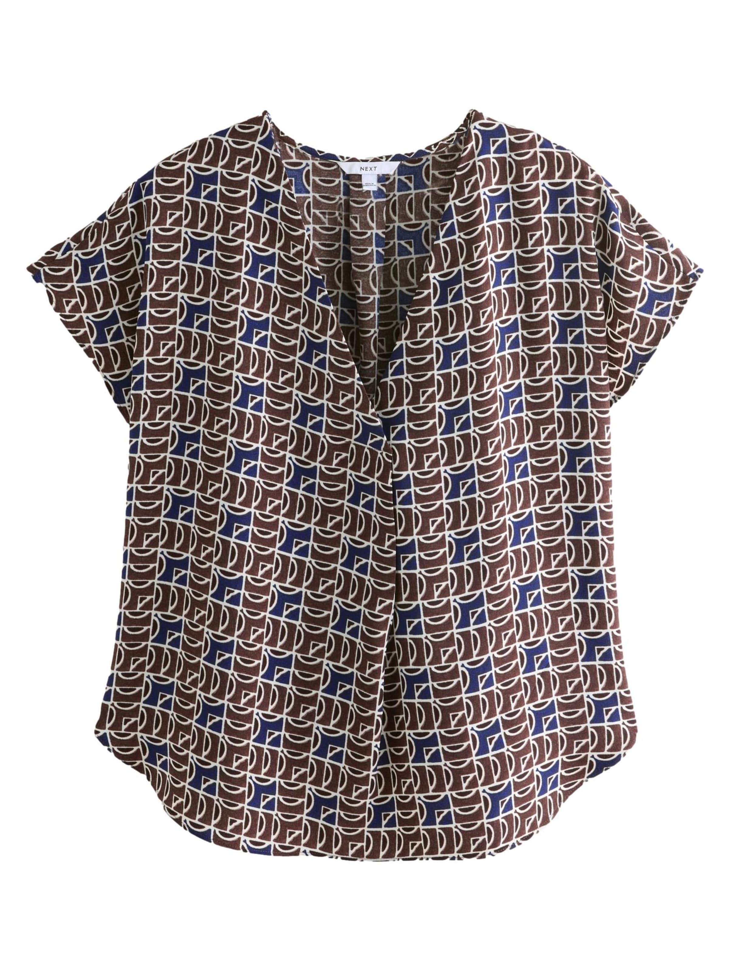Next Blouse in Bruin: voorkant