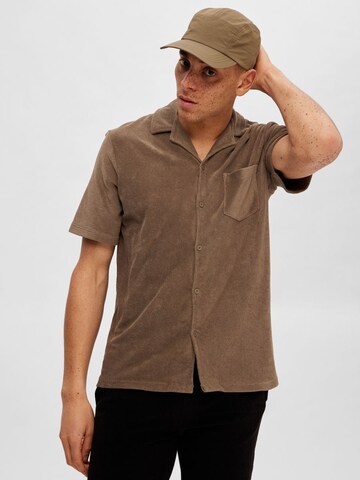 SELECTED Regular Fit Hemd in Grün