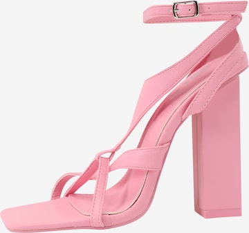 Public Desire Strap Sandals in Pink