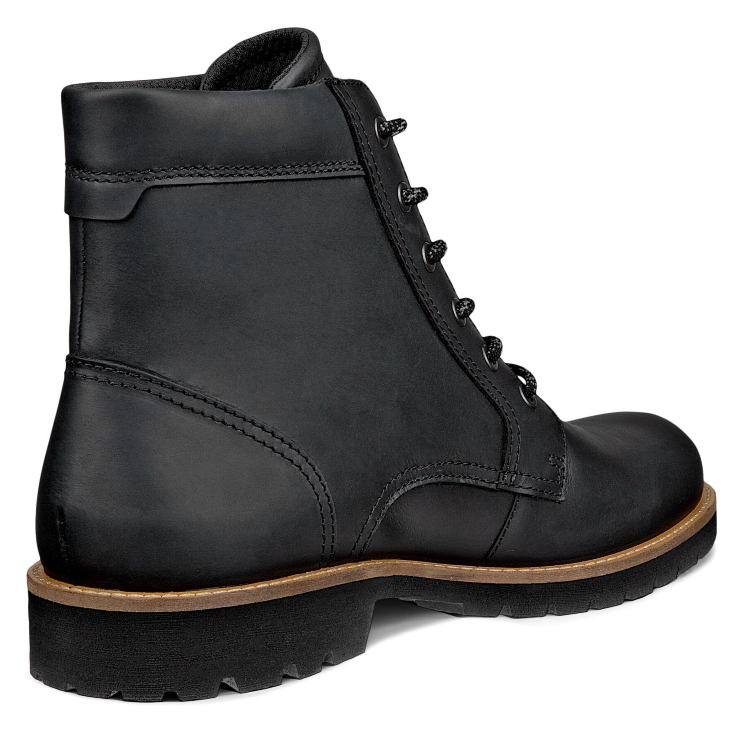 ECCO Lace-Up Boots in Black
