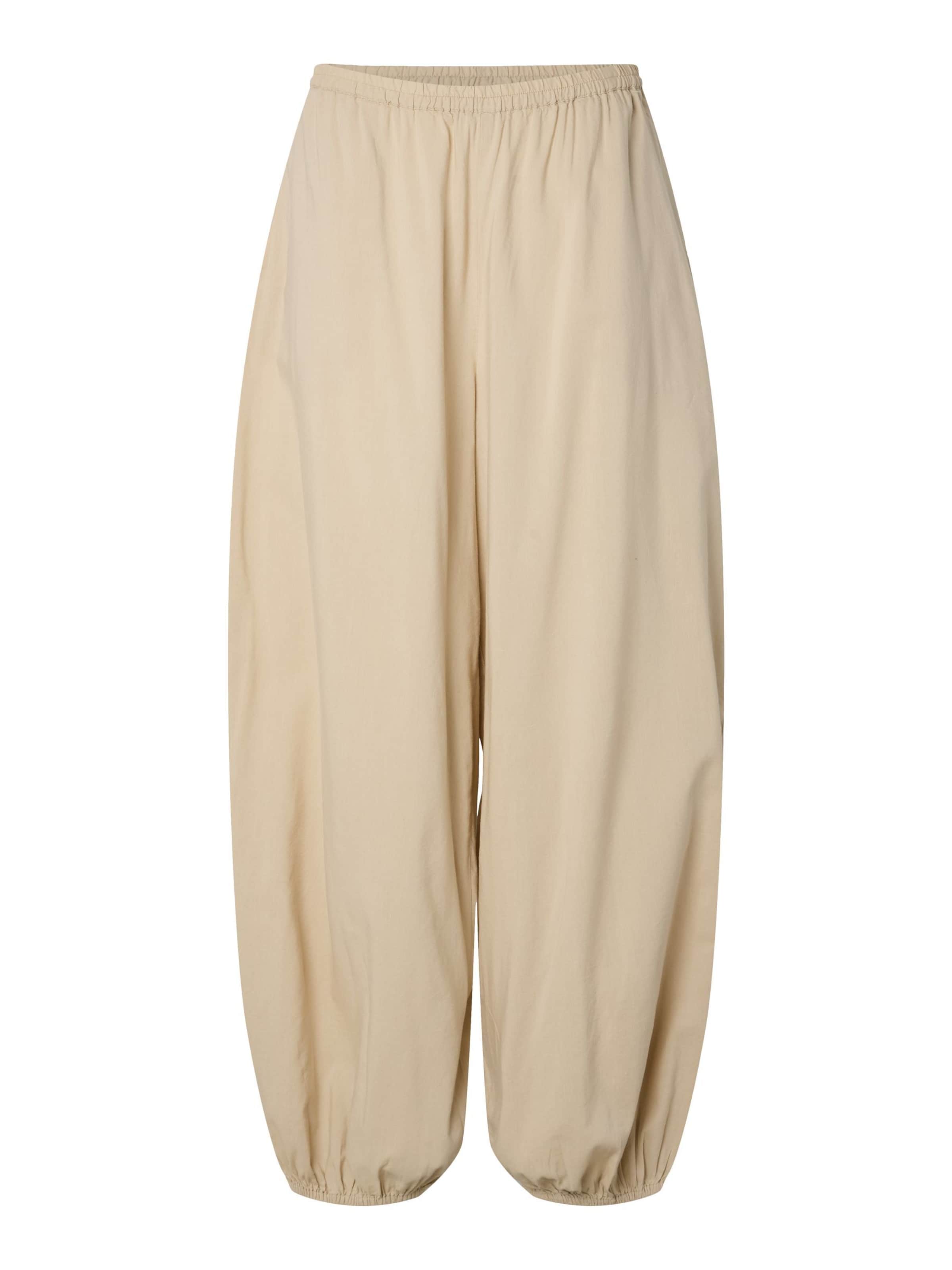 Pantalon 'PCSmilla' PIECES en beige : devant