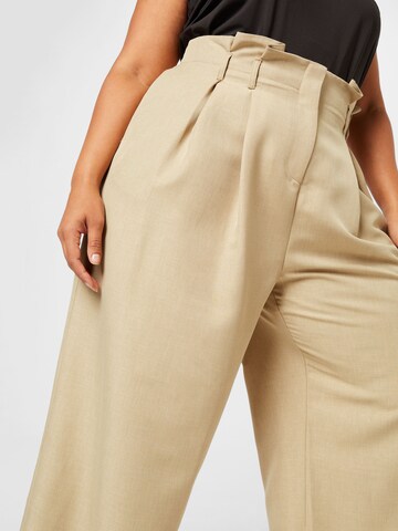 River Island Plus Wide Leg Hose in Grün