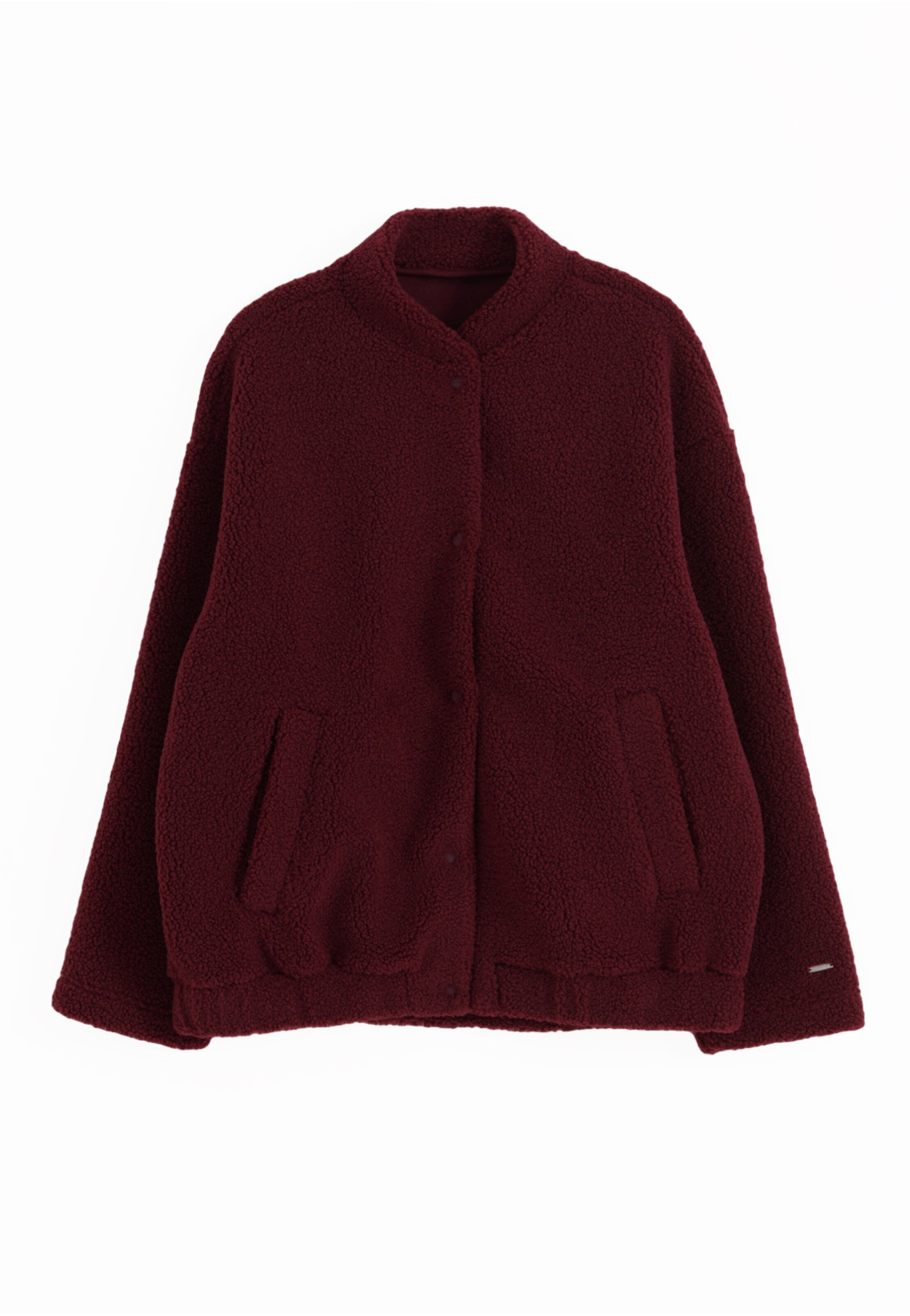 Aim'n Functionele fleece jas 'Pile Coach' in Rood: voorkant