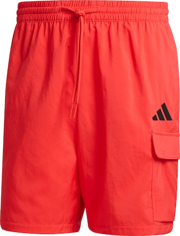 ADIDAS SPORTSWEAR Sportbyxa 'Essentials Chelsea' i röd: framsida