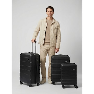 Saxoline Suitcase Set in Black: front