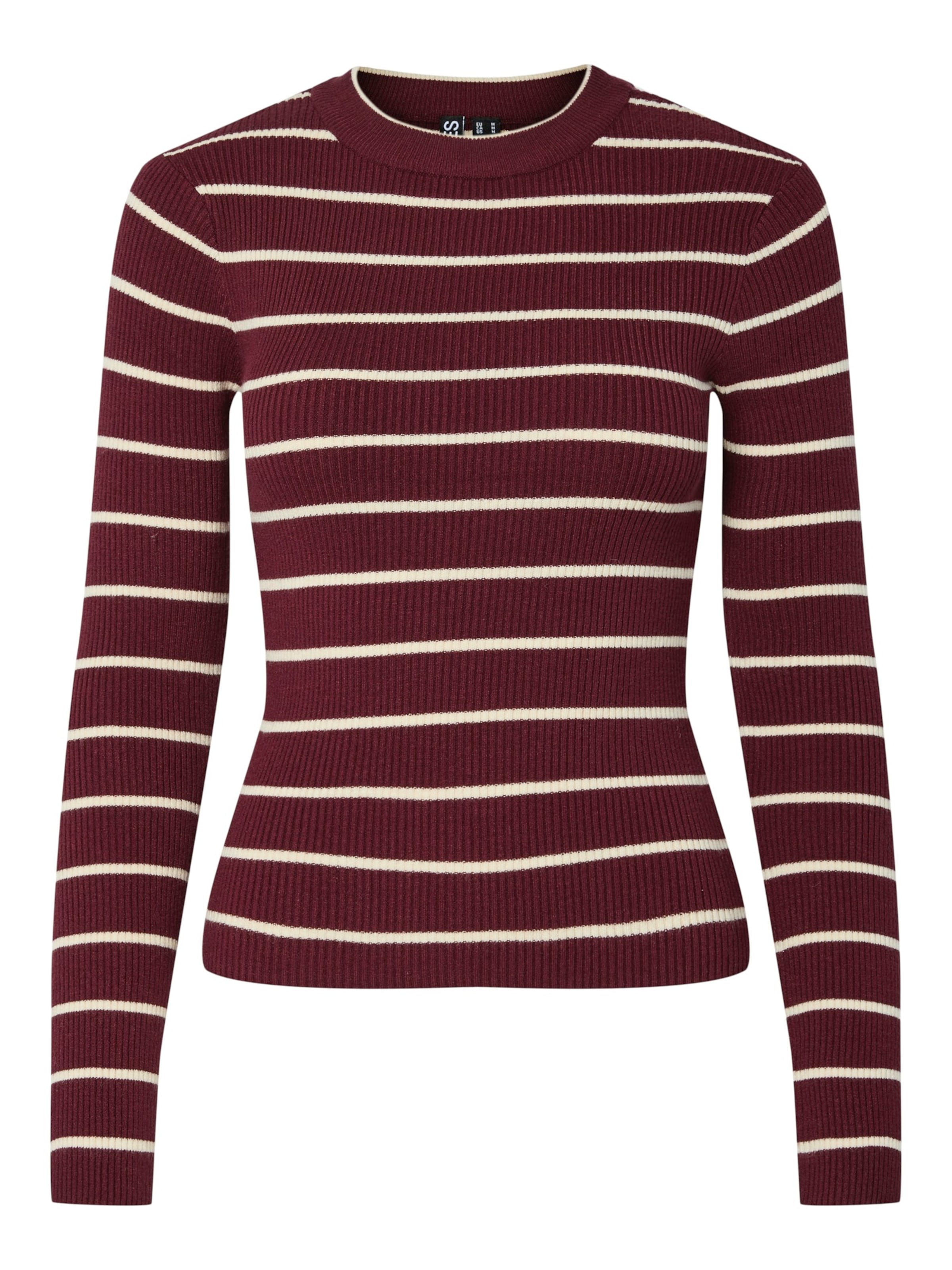 PIECES Pulover | rdeča barva: sprednja stran