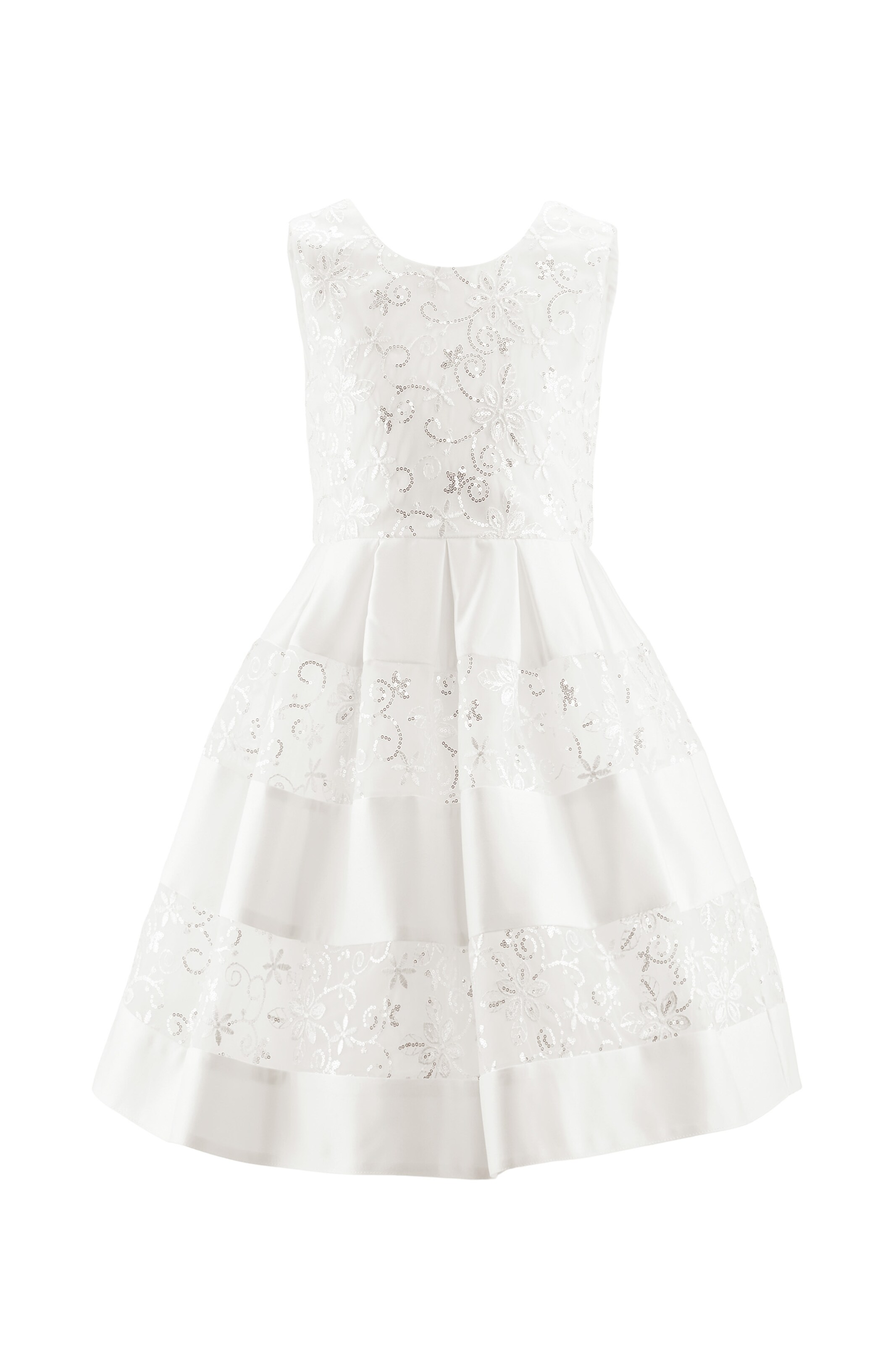 happy girls - Vestido em branco: frente