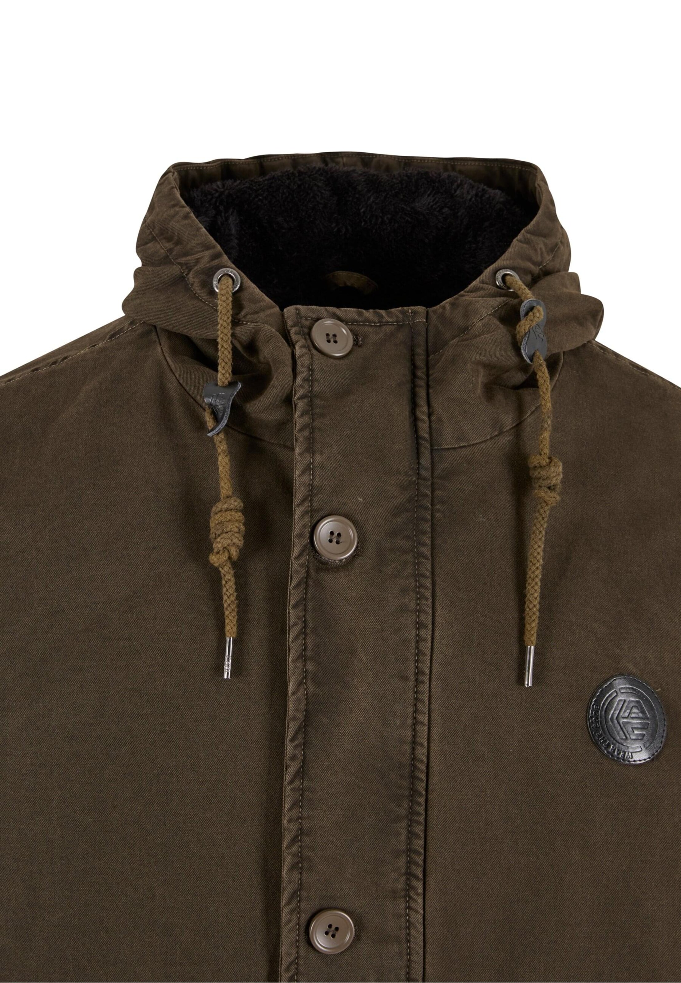 Parka mi-saison 'Idahoe' INDICODE JEANS en vert