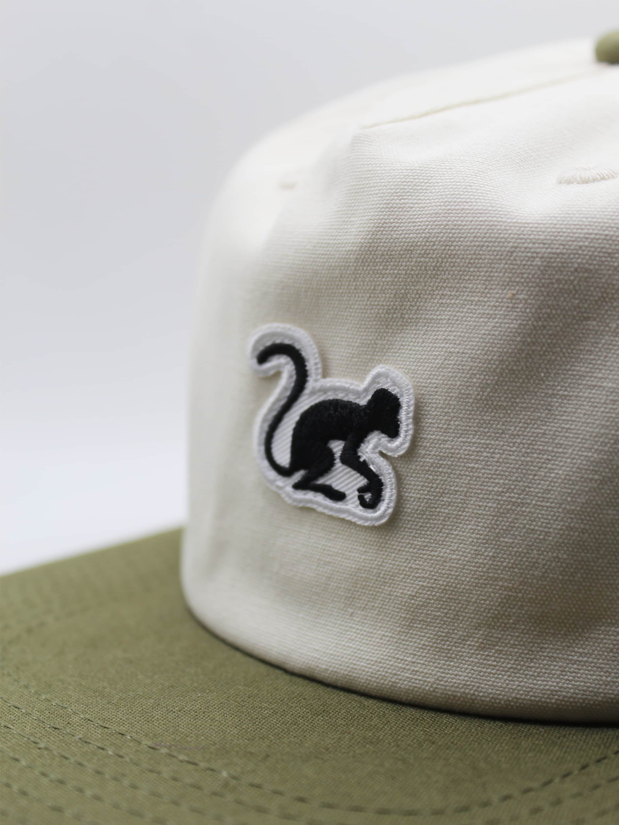 Surf Monkey Cap '5-Panel Cap Organic'‌‌‌‌‌‌ in Beige