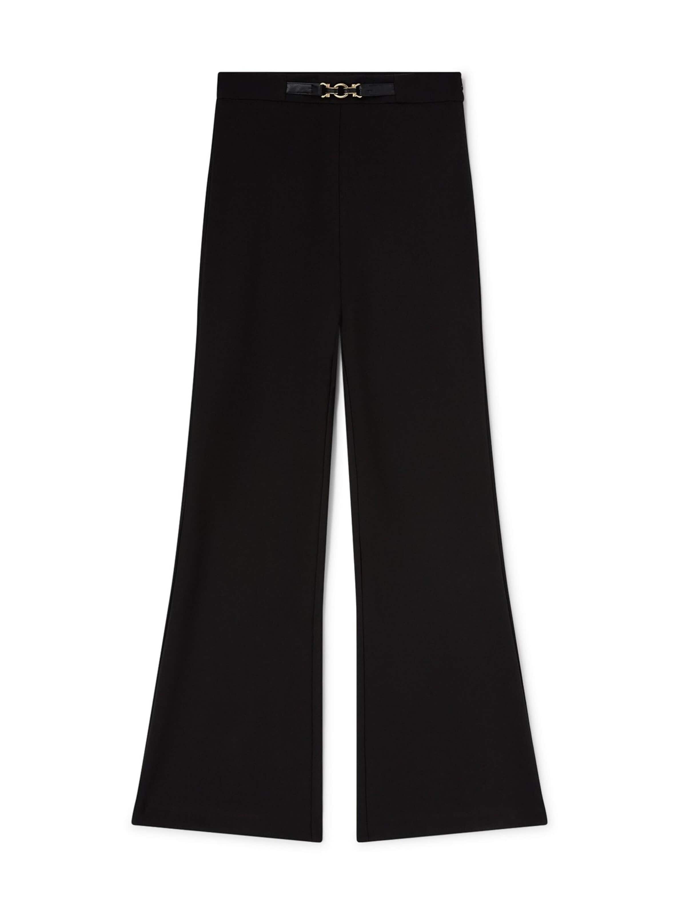 MOTIVI - Acampanado Pantalón en negro: frente