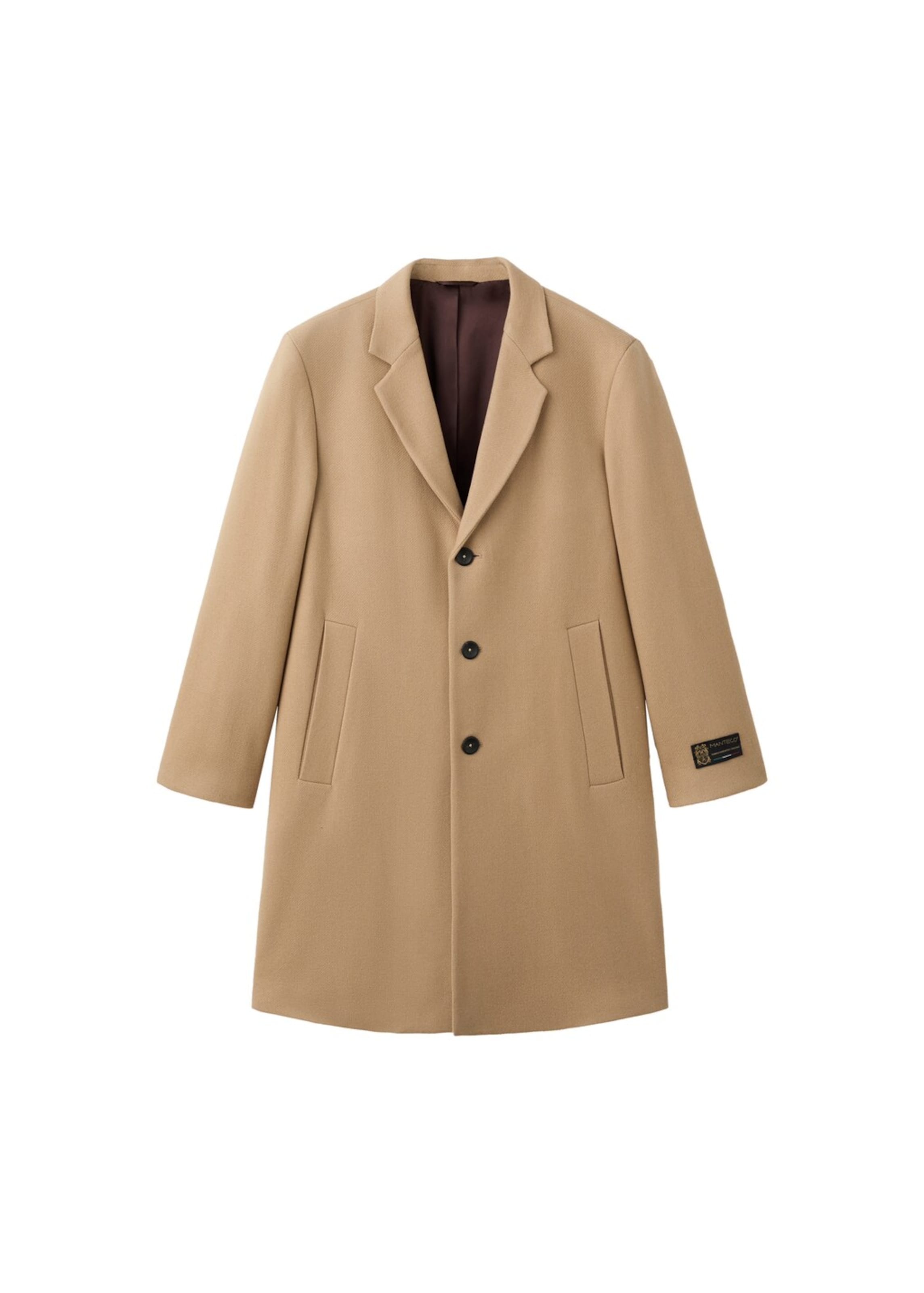 MANGO MAN Mantel 'Baldo' in Braun: Vorderseite