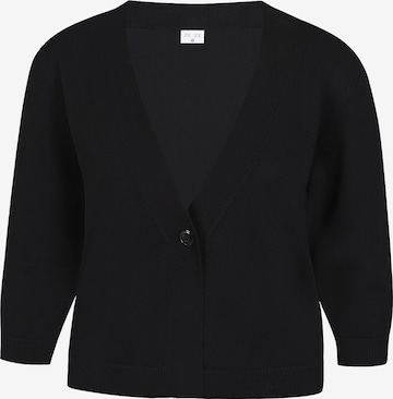 ze-ze Strickjacke 'Kira 566' in Schwarz: Vorderseite
