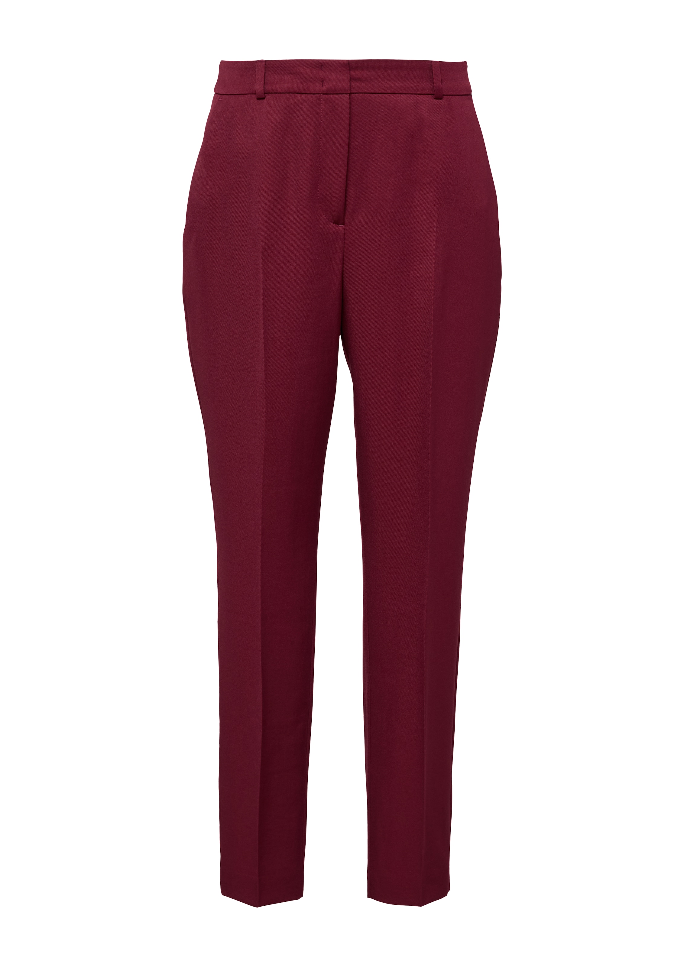 Regular Pantalon à plis COMMA en rouge : devant