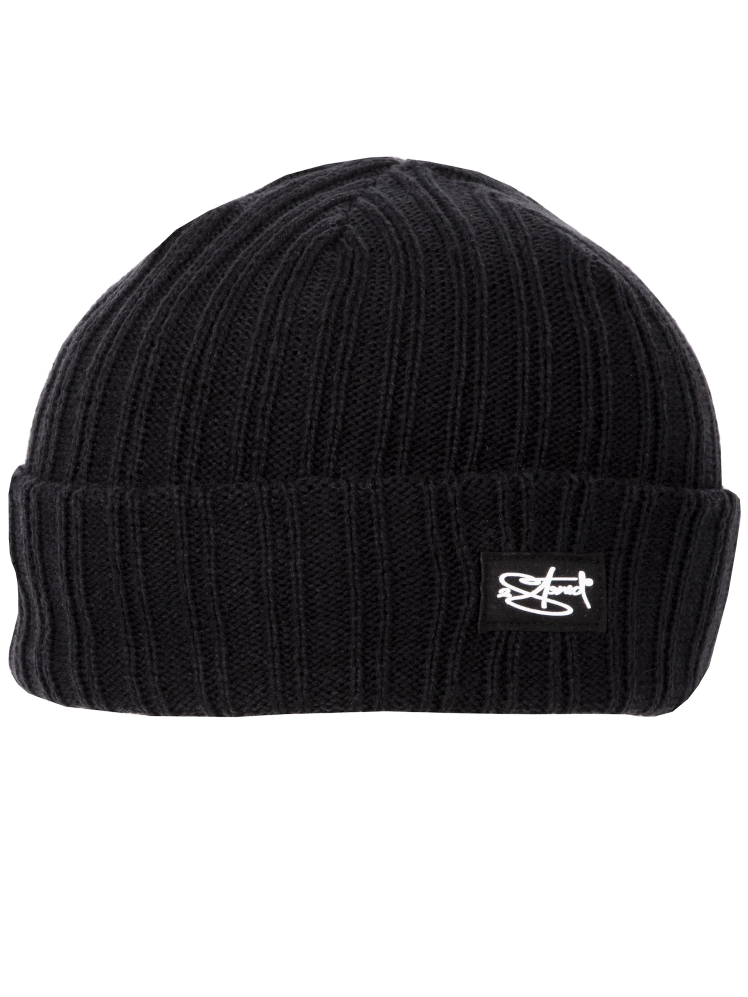 2Stoned Beanie 'Rip Deluxe' in Black: front