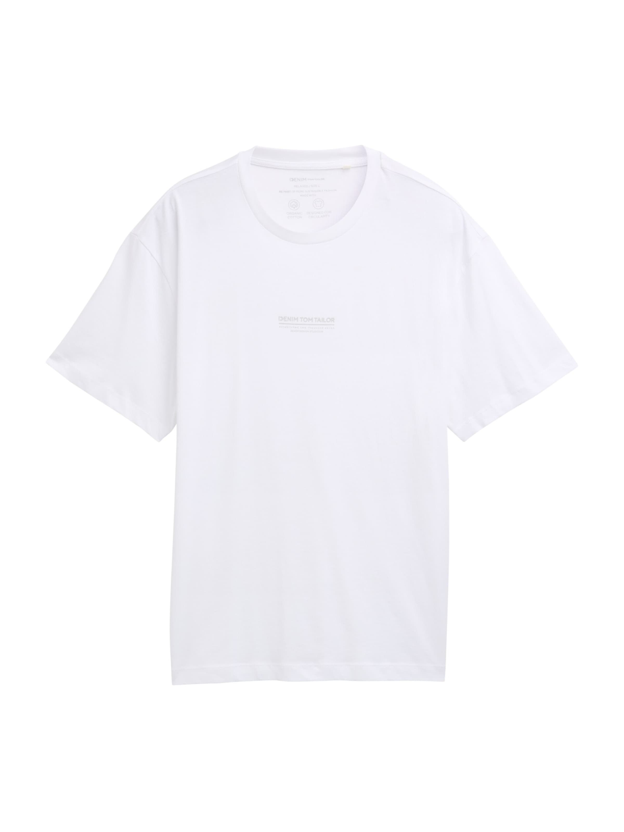 Maglietta di TOM TAILOR DENIM in bianco: frontale