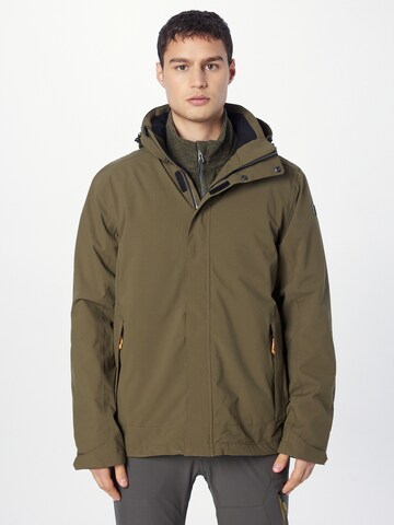 KILLTEC Outdoor jacket 'XENIOS' in Green: front