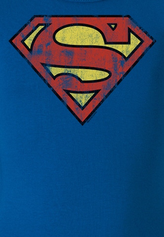 LOGOSHIRT T-Shirt "Superman" in Blau