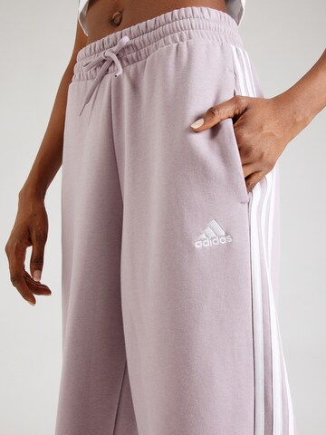 ADIDAS SPORTSWEAR Loose fit Sports trousers 'Essentials' in Purple