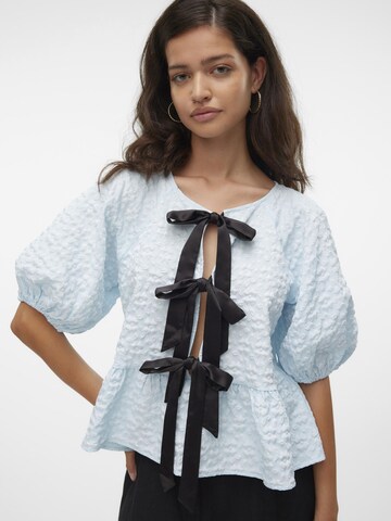 VERO MODA Bluse in Blau