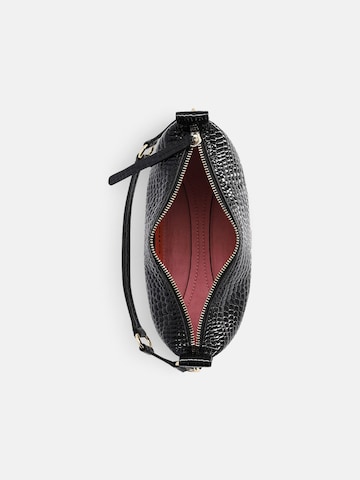 Clio Crossbody bag 'CHARLY MINI SHINY REPTILE' in Black