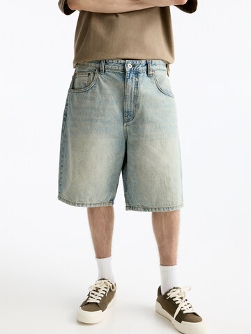 Pull&Bear Loosefit Jeans i blå: framsida