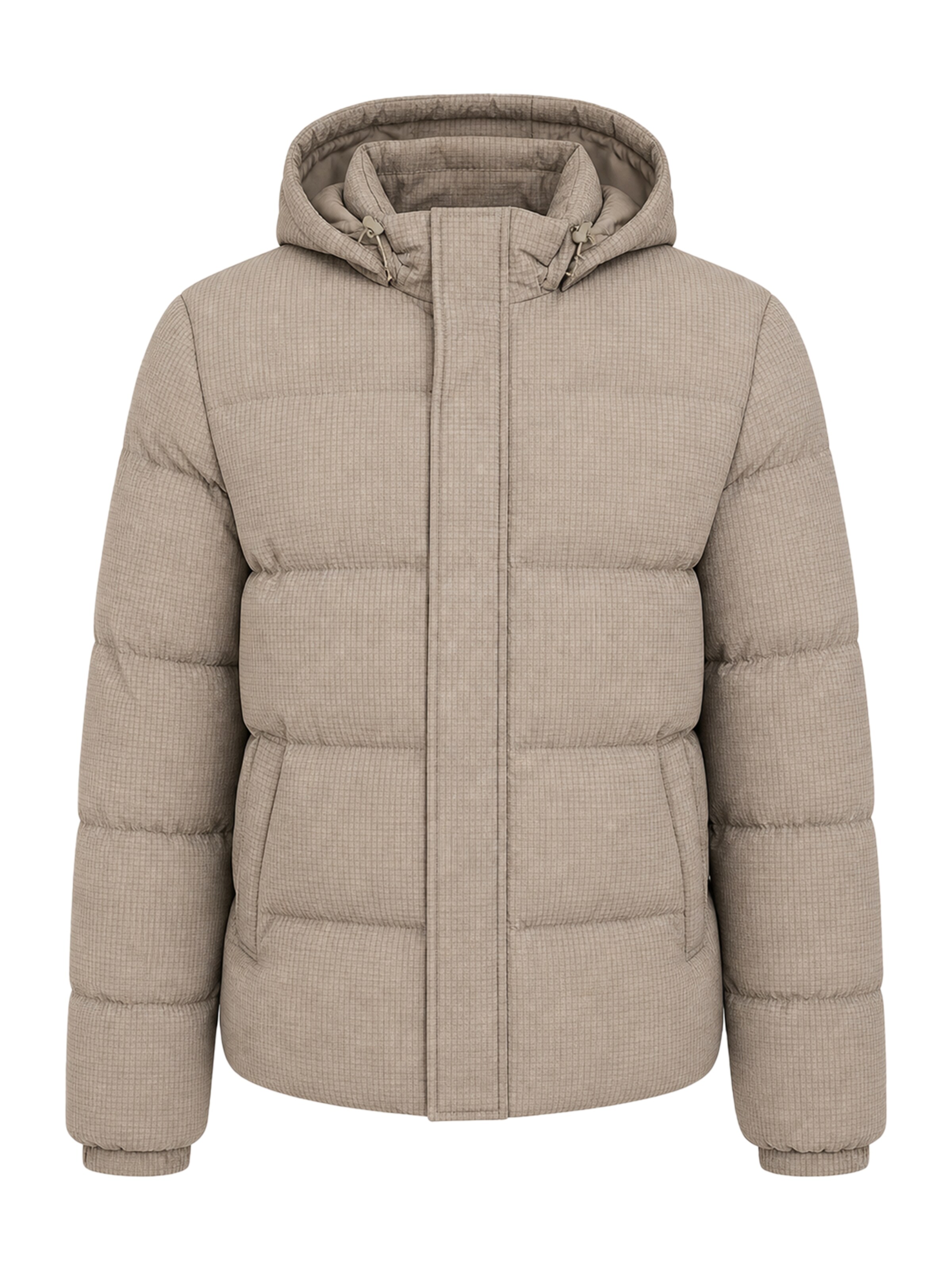 Veste mi-saison BRAVE SOUL en beige : devant