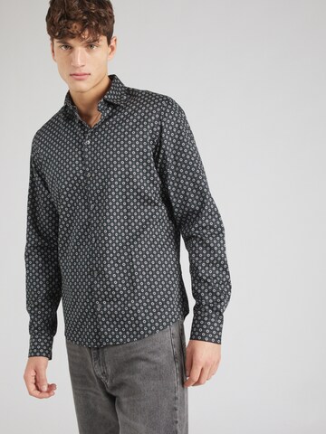 Coupe slim Chemise 'CF ANTON' Casual Friday en bleu : devant