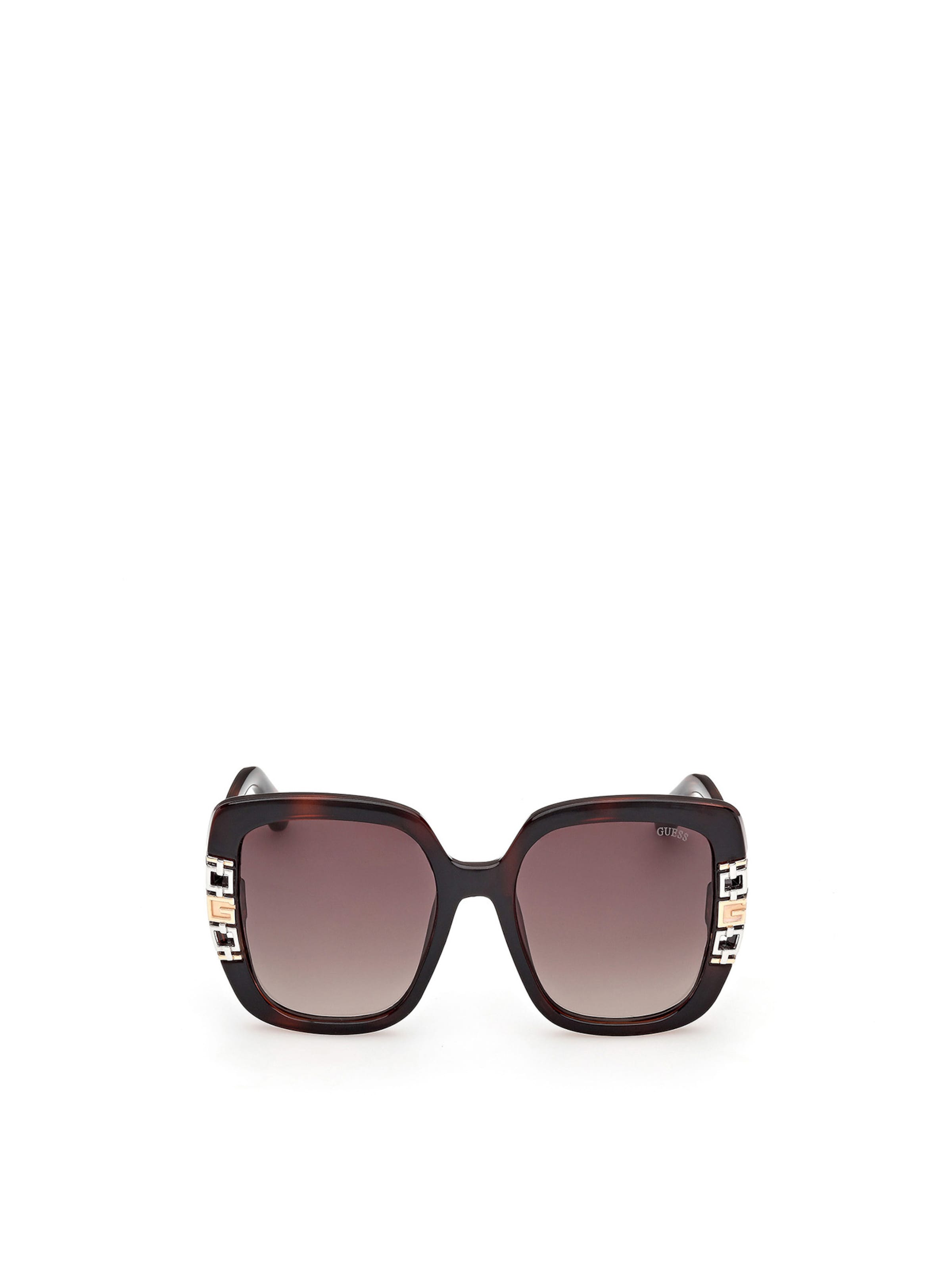 GUESS Sunglasses in Brown: front